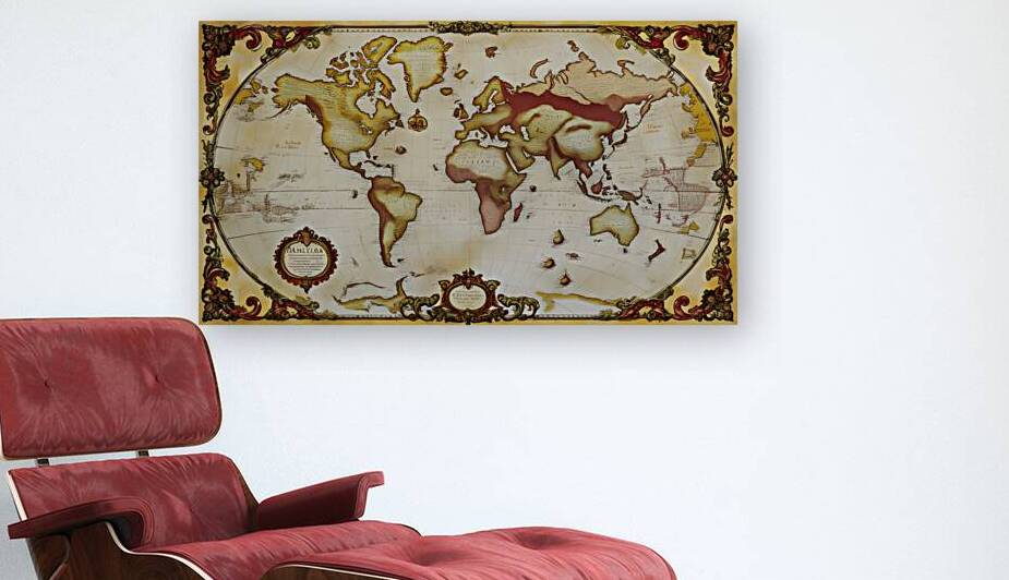 Charting the Unknown: A 17th-Century World Map by osboii ssousi