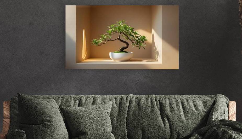 Zen Essence: Bonsai in Stillness by osboii ssousi