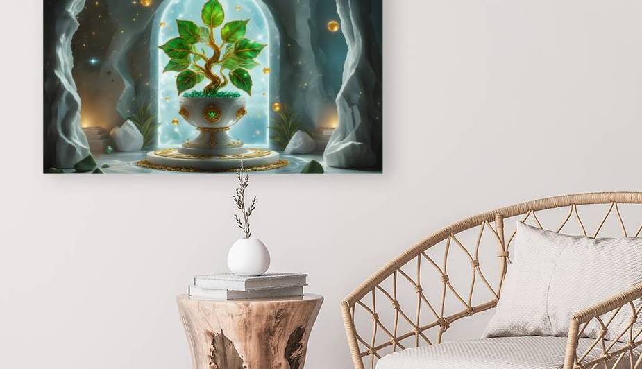The Verdant Heart – A Divine Botanical Relic by osboii ssousi
