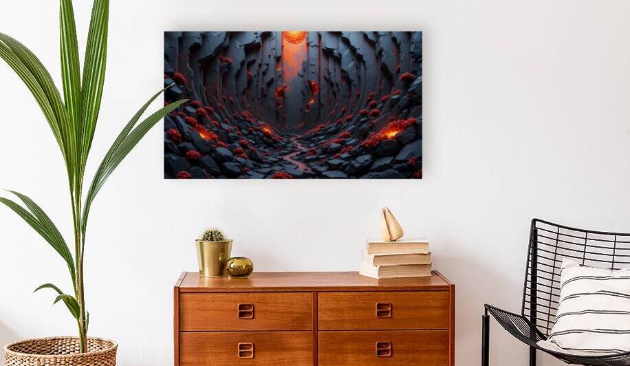 Molten Geometry: Lava in Bloom by osboii ssousi