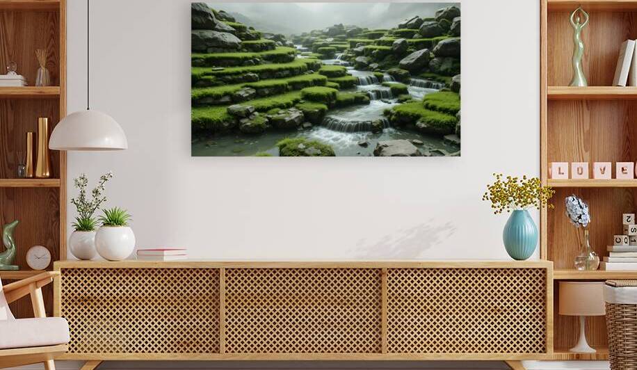 Terraces of Tranquility: Moss & Flow by osboii ssousi