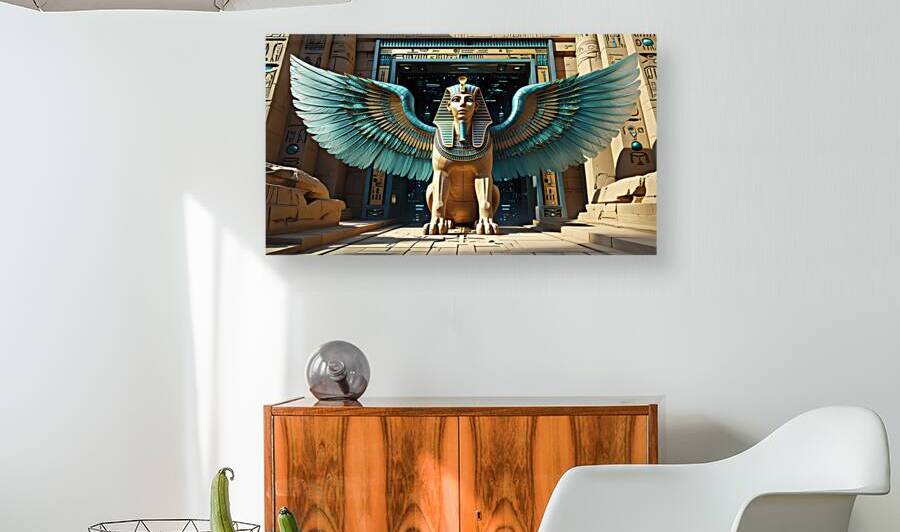 The Cyber-Sphinx of Eternal Code by osboii ssousi
