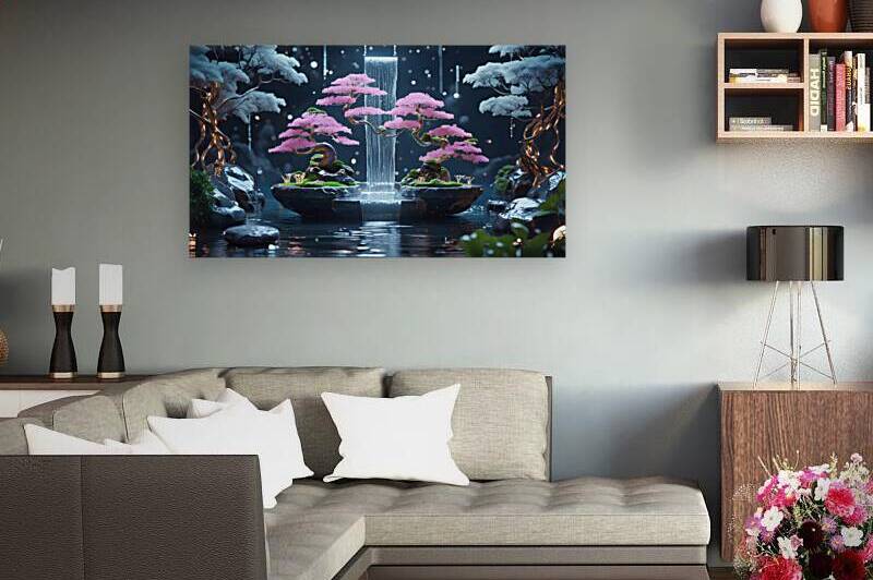 Cyber-Zen Island of Light and Stillness by osboii ssousi