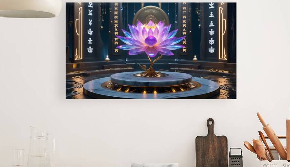 Lotus of Light: Cyber-Spiritual Bloom by osboii ssousi