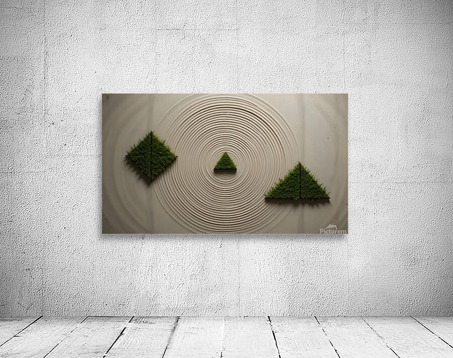 Zen Intersections: Moss & Circles Wall Preview