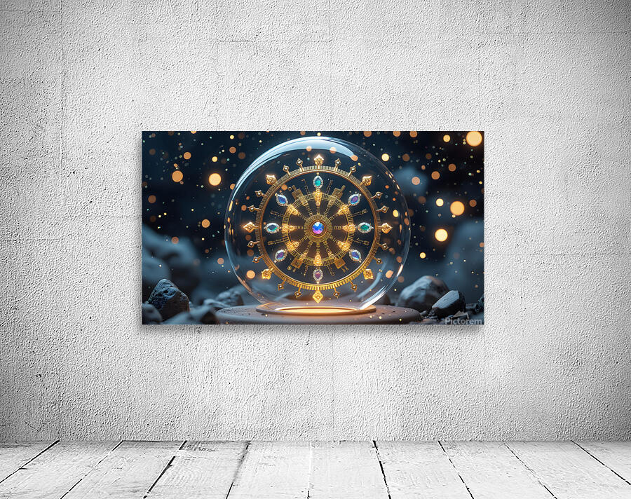 Celestial Circuit Mandala Wall Preview