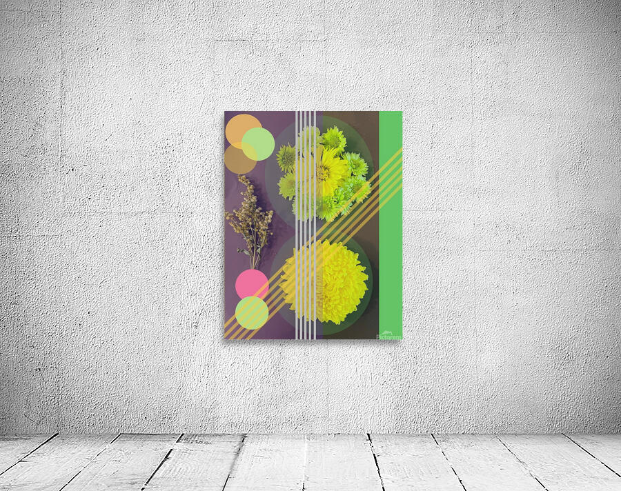 Real Flowers Geometry  Wall Preview