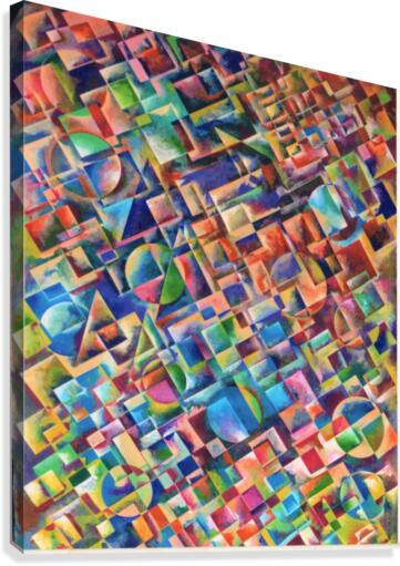 scan13 bluecircle  Canvas Print