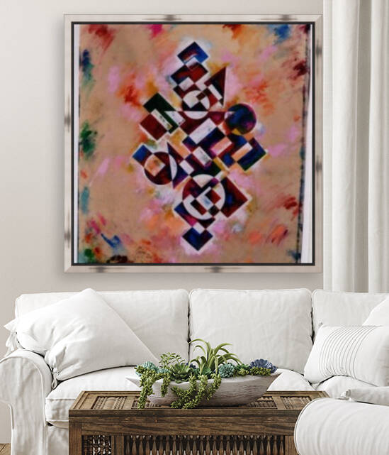sc11 absractpaintingsquare1 white   by VishalsArt