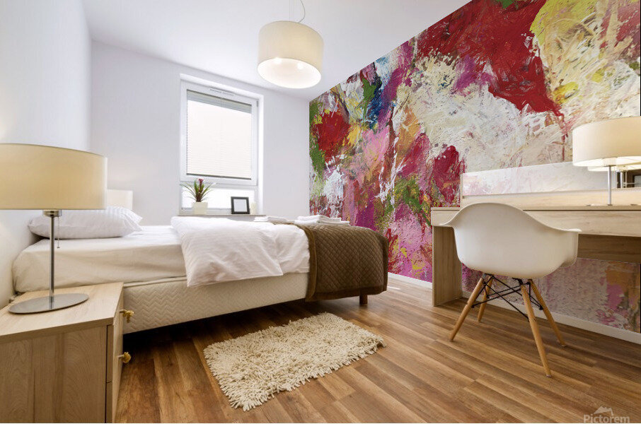 Pink Meadow Mural print