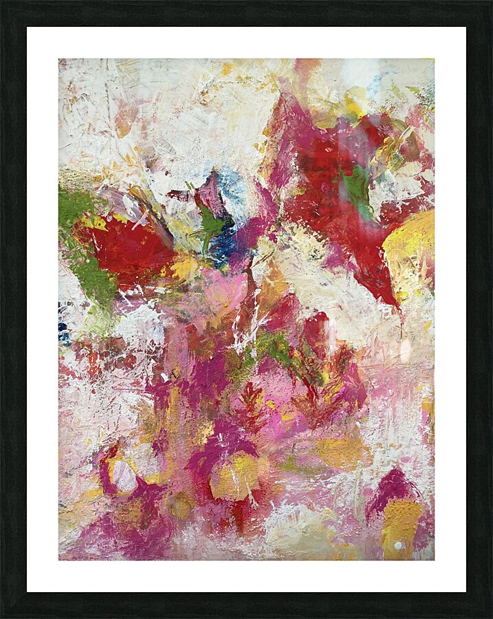 Pink Meadow Picture Frame print