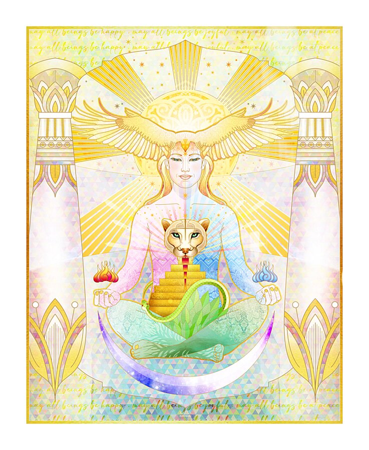 Three Worlds Picture Frame print