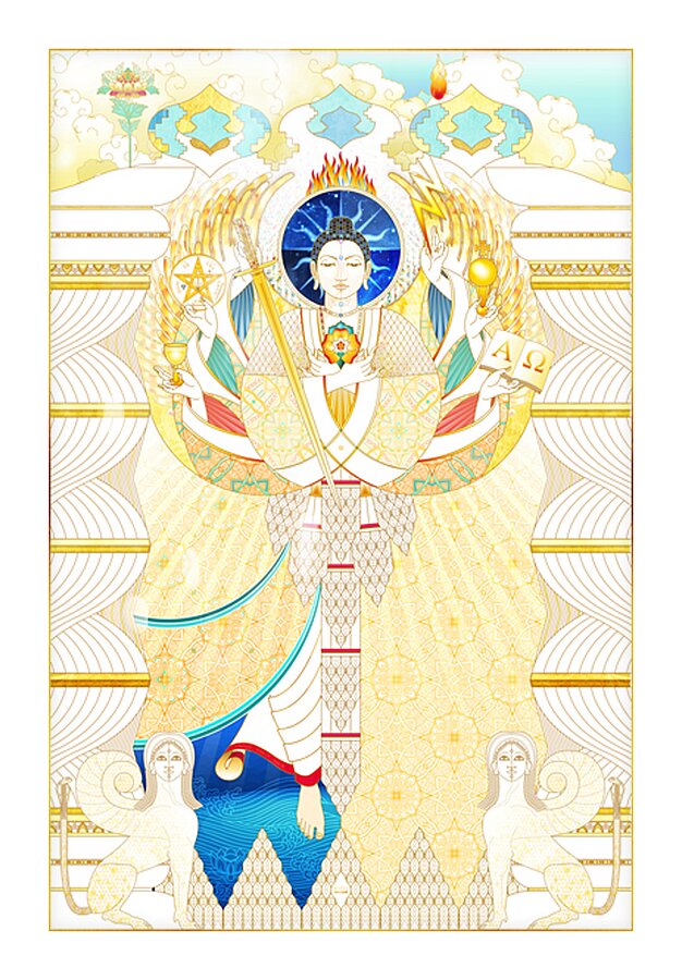 BUDDHA MAITREYA Picture Frame print