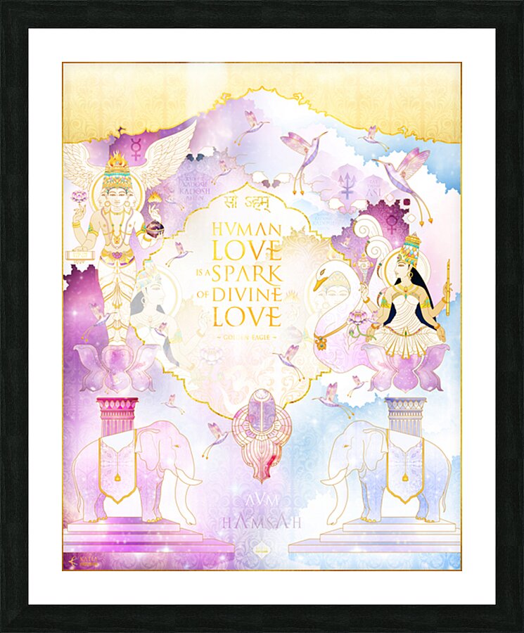 HUMAN LOVE Picture Frame print