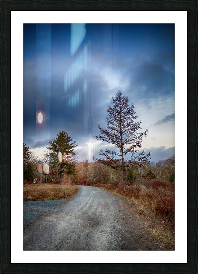 Empty Country Road Pocono Mountains Picture Frame print