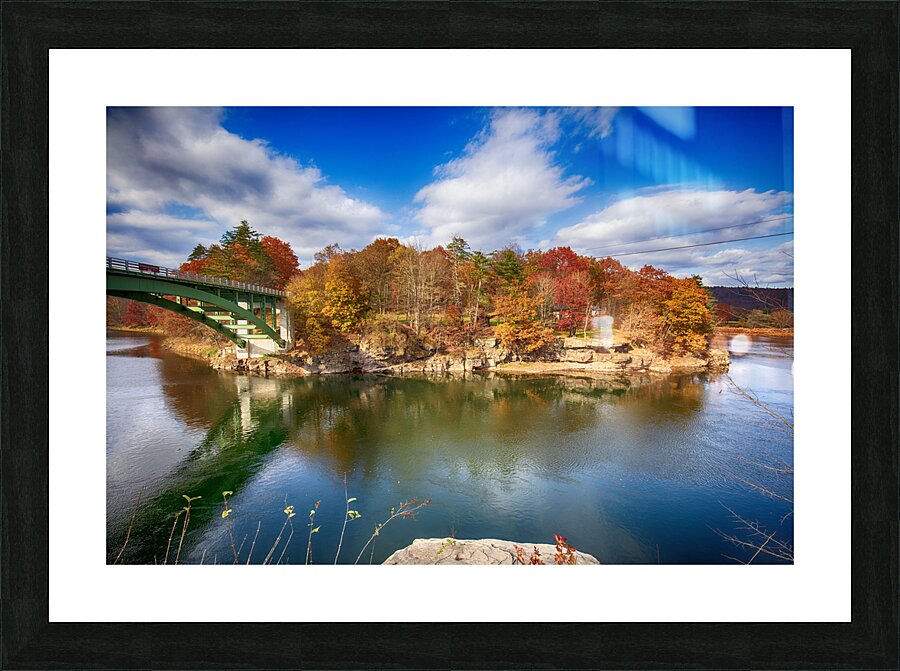 View of the Delaware River Narrowsburg NY Picture Frame print
