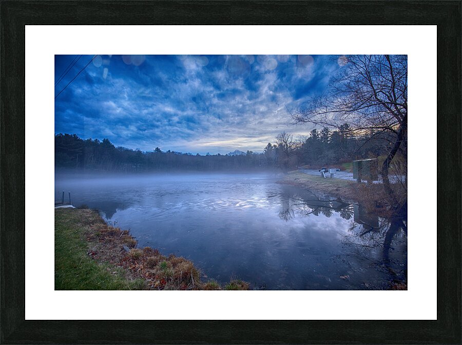 Mysterious Mist on the Pond Picture Frame print