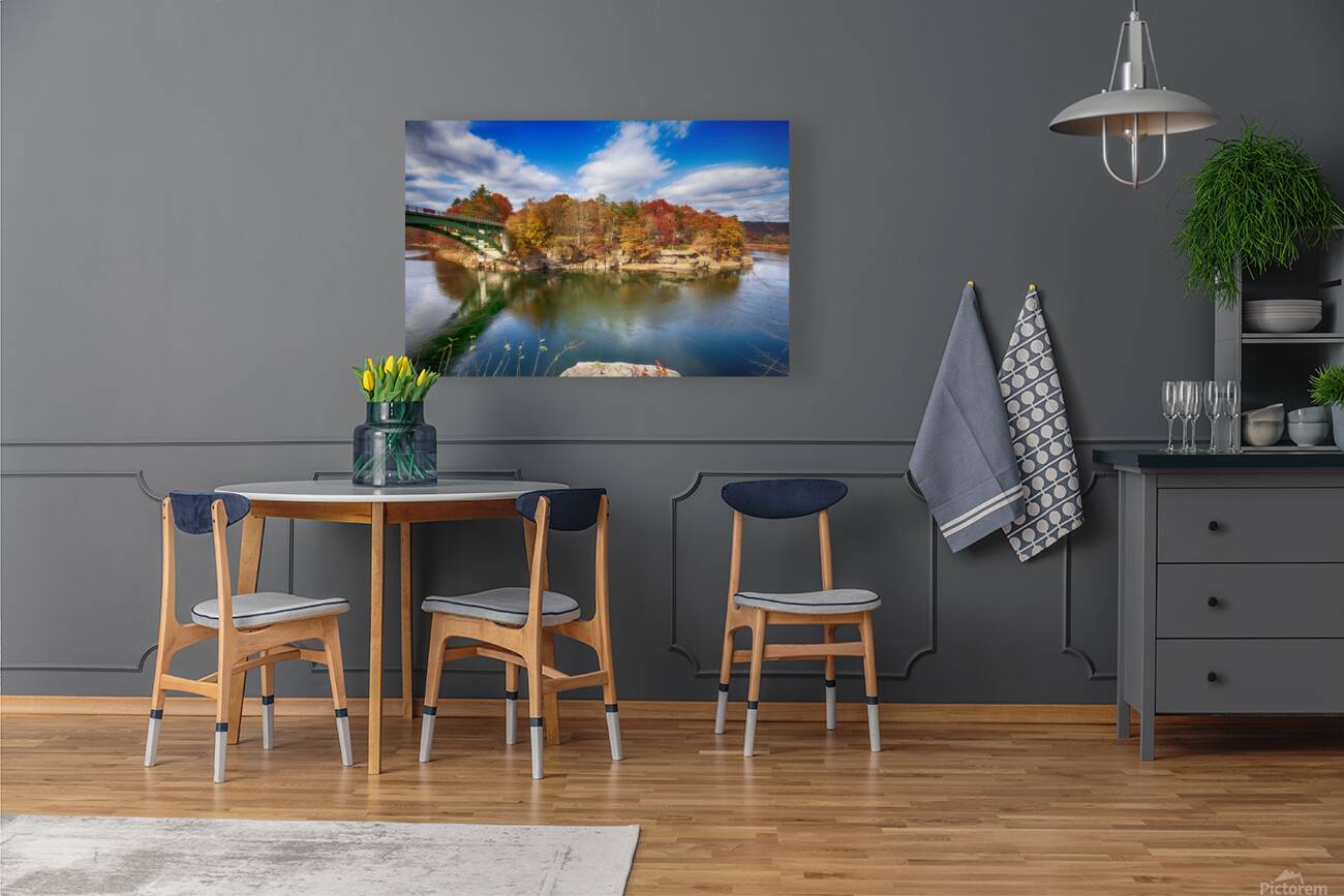 View of the Delaware River Narrowsburg NY Reproduction