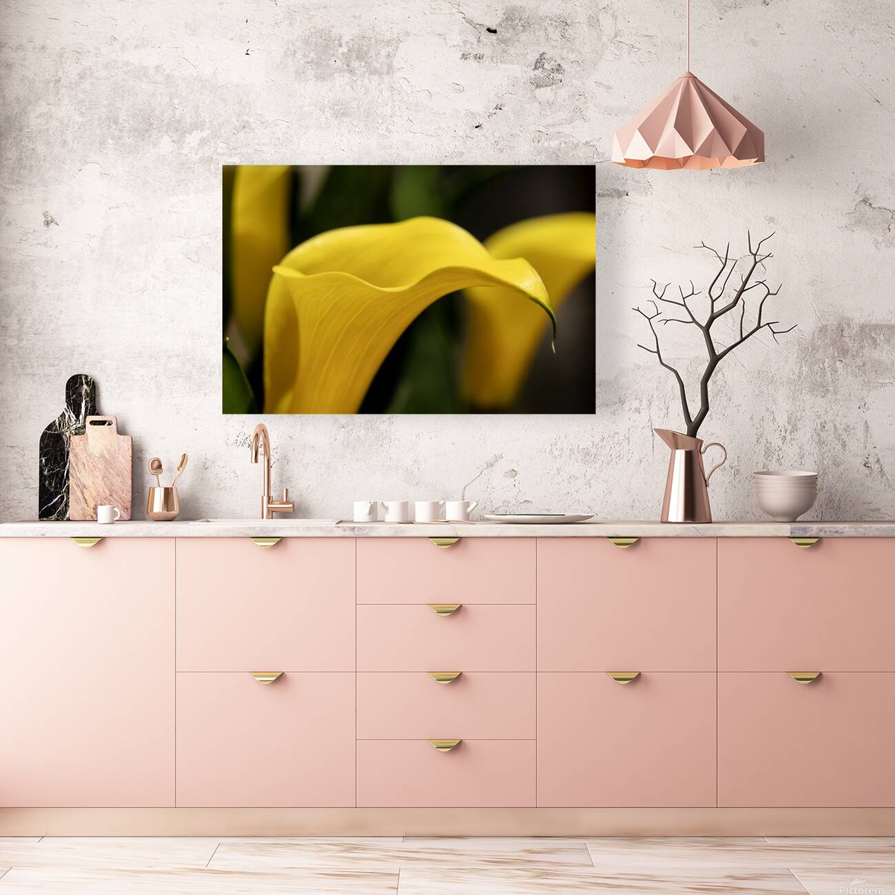 Yellow Calla Lilies Reproduction