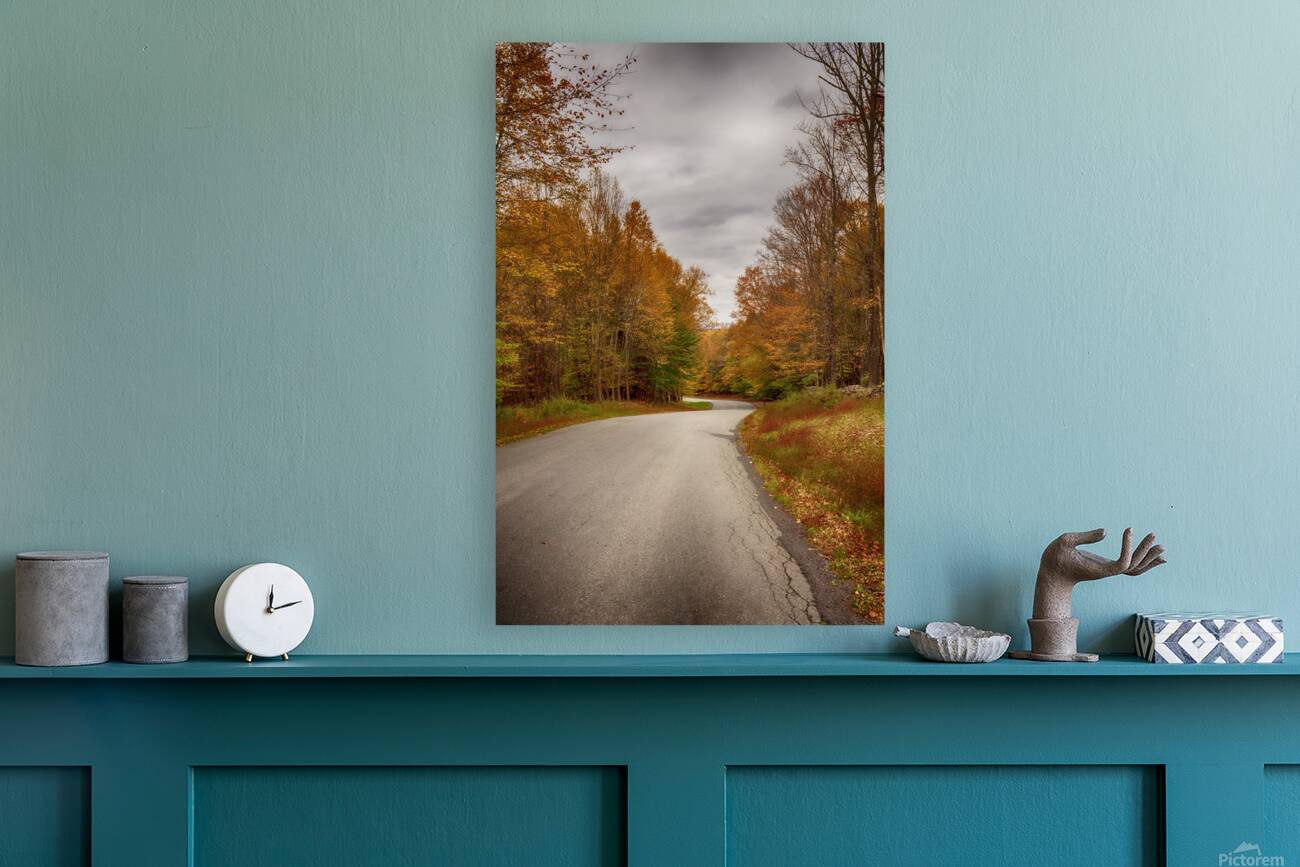 Tranquil Autumn Roads Sullivan County NY Reproduction