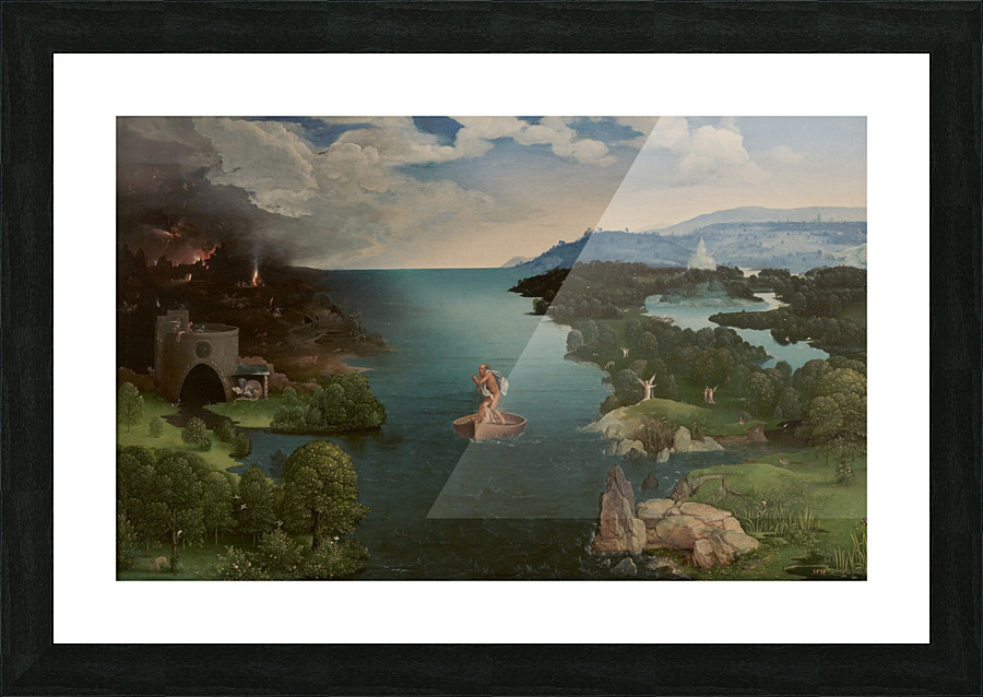 Crossing the River Picture Frame print