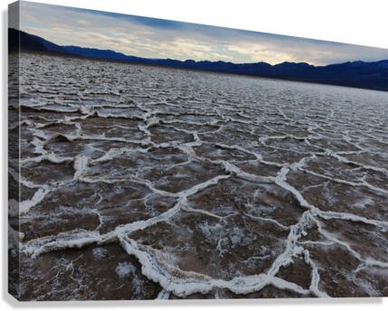 Salt Flats at Sunset Canvas Print