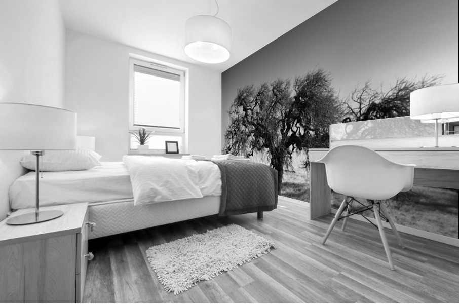 Bare and Alone Mural print