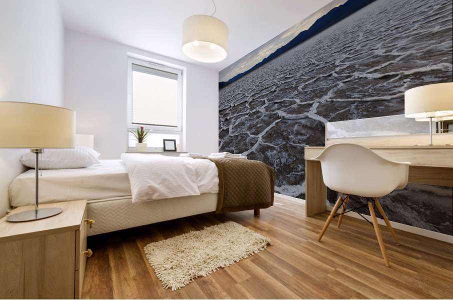 Salt Flats at Sunset Mural print
