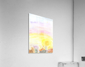 Sunset over the city Acrylic Print