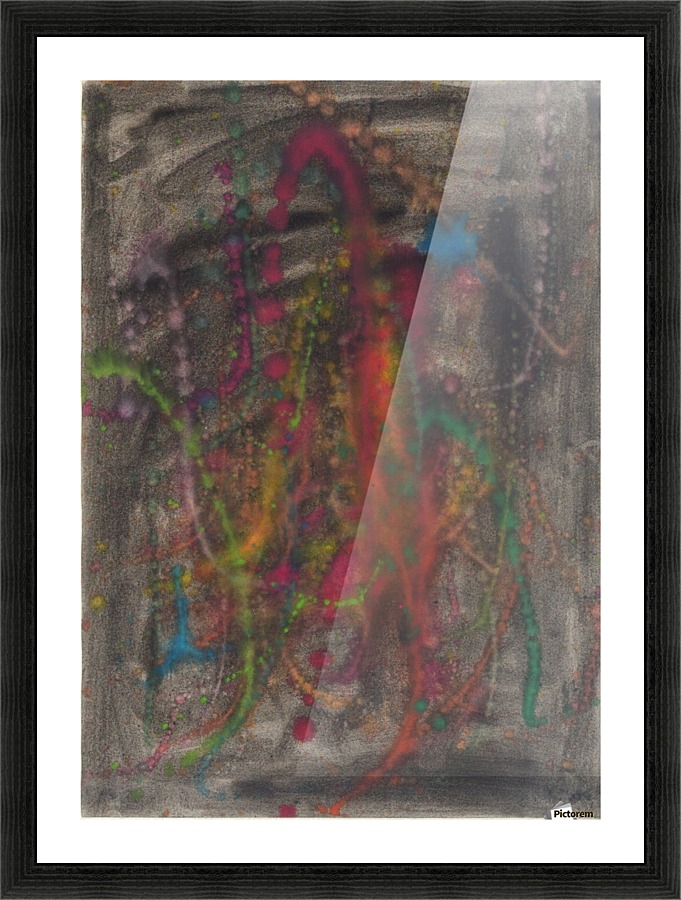 Black emotion Picture Frame print
