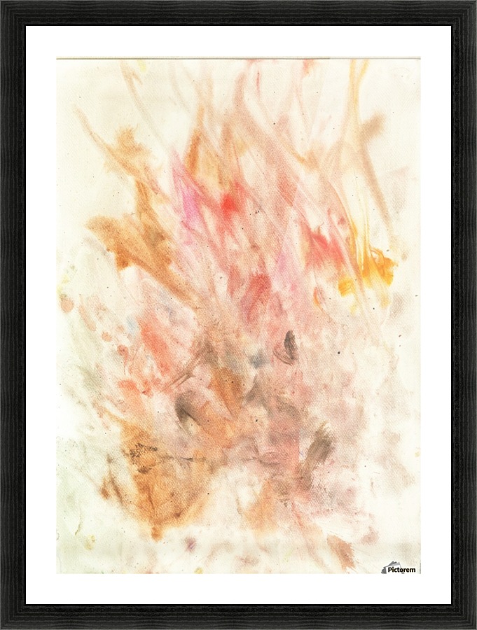 Frustration flames Picture Frame print