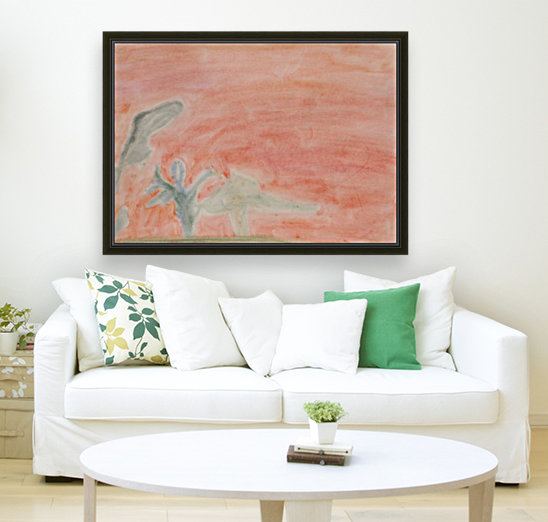 Red landscape Reproduction