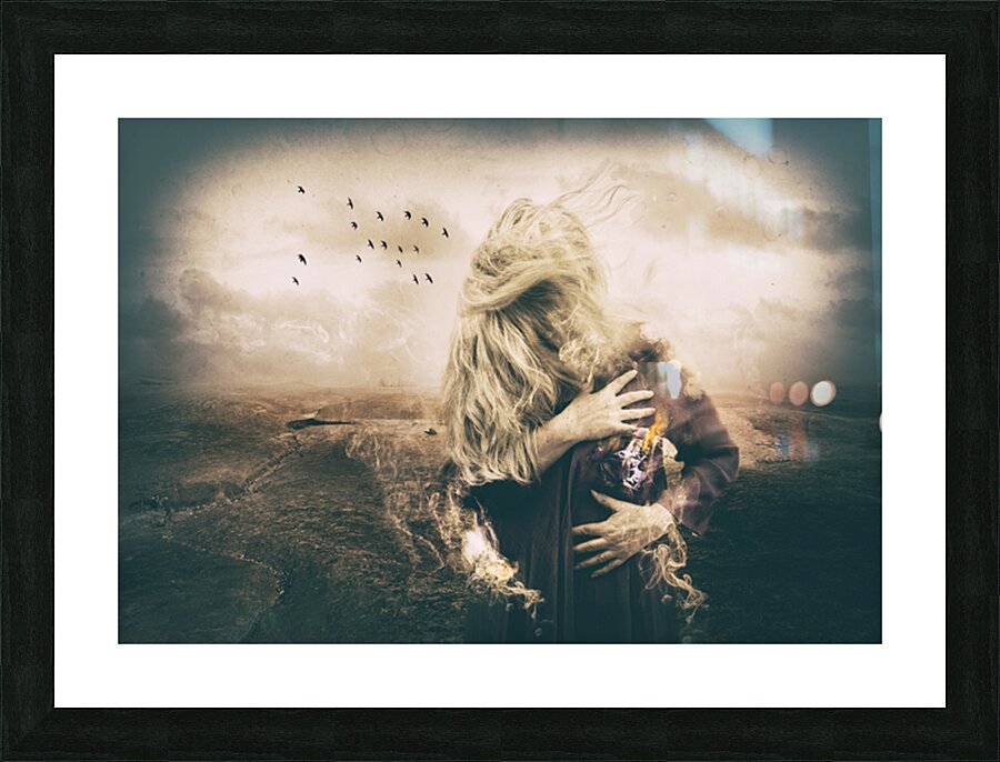 World on Fire Picture Frame print