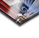 London Tube station tunnel with multiple tracks Acrylic print