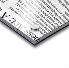 Bee on newspaper text Acrylic print