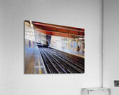 London Tube station tunnel with multiple tracks Acrylic Print