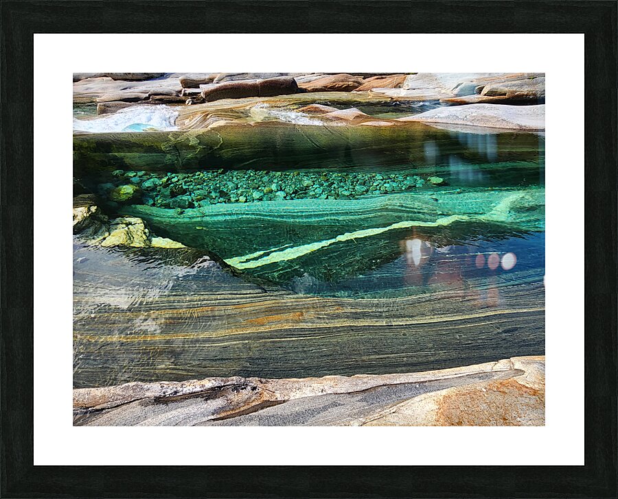 Verazca River - Ticino Picture Frame print