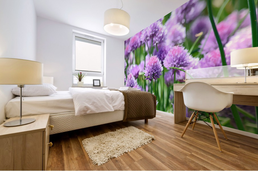Colorful Chives Mural print
