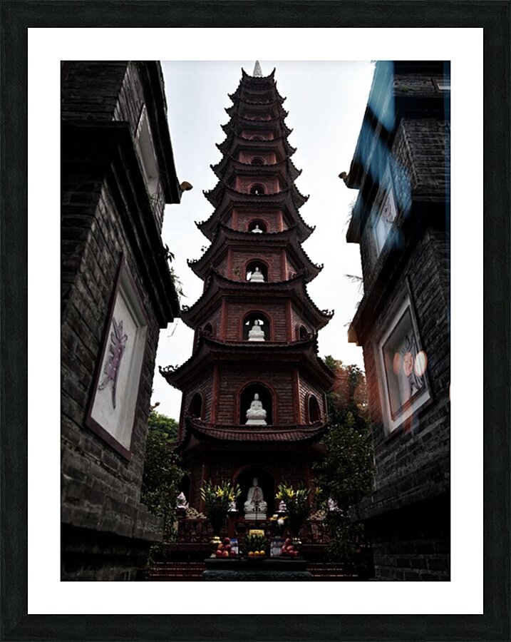 Temple Hanoi Picture Frame print