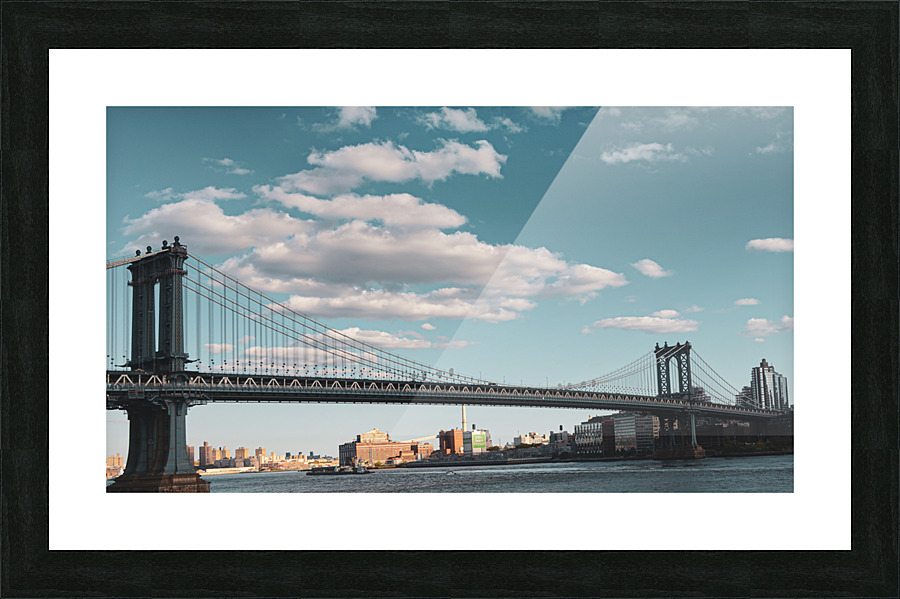 1909 Manhattan Bridge Picture Frame print