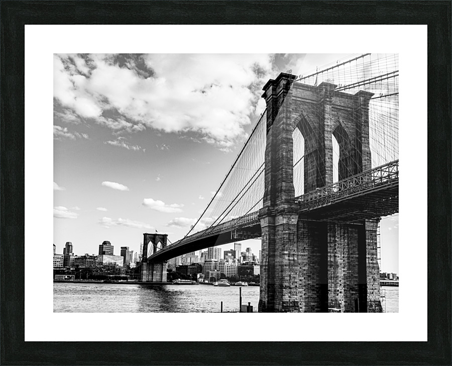 1869 Brooklyn Bridge Picture Frame print