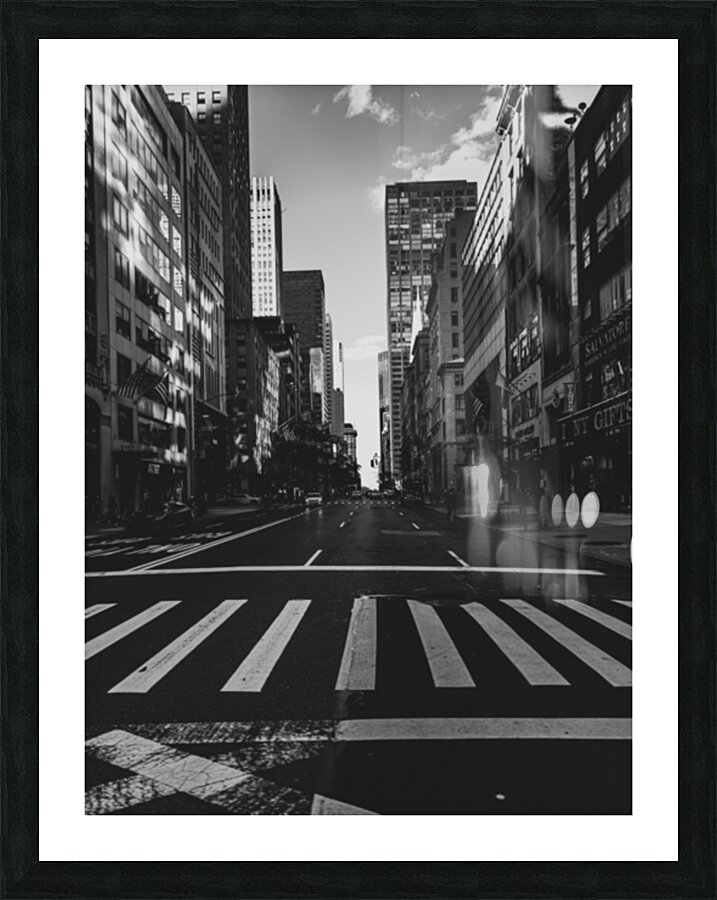 Manhattan Street Picture Frame print