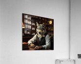  A wise and aged wolf anthropomorphized Acrylic Print