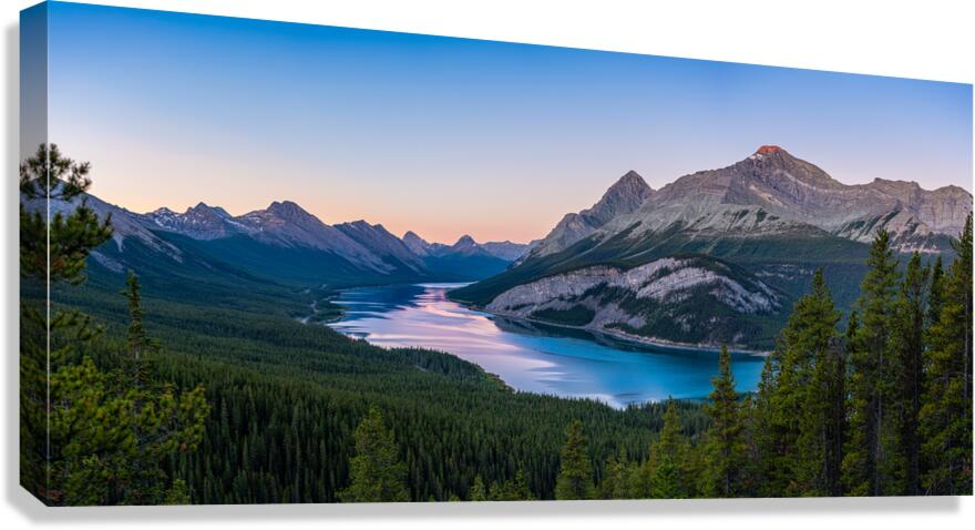 Spray Lakes 1 Canvas Print