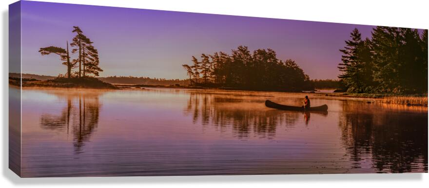 Morning Paddle Canvas Print