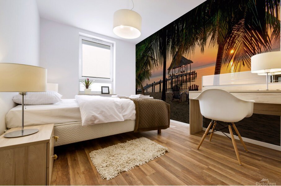 Maya Beach Jetty Mural print
