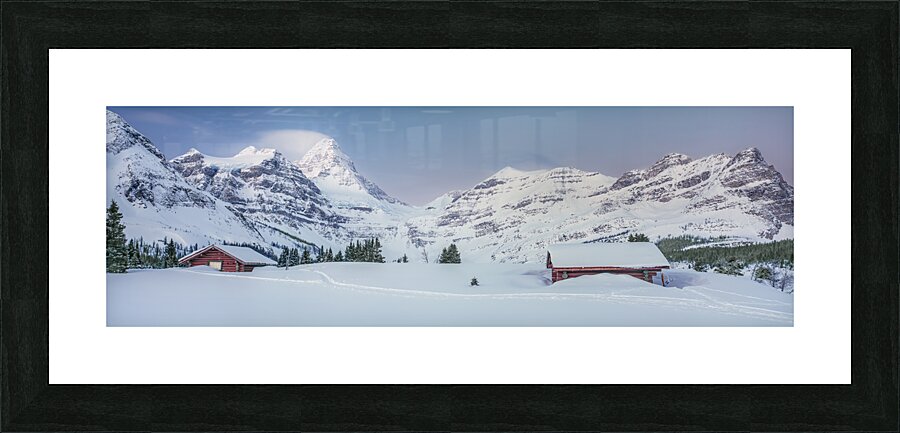 Assiniboine Lodge Cabins Picture Frame print