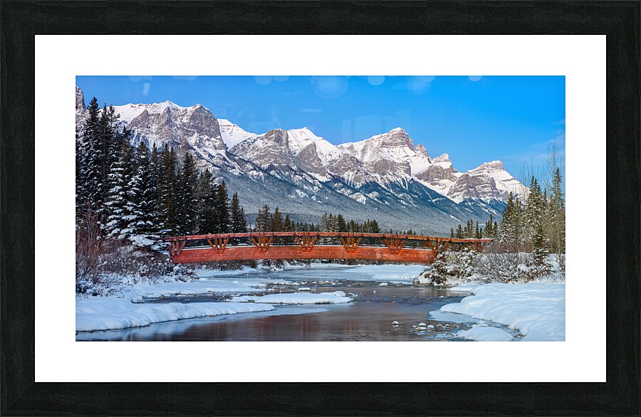 Policeman s Creek Bridge 1 BW Picture Frame print