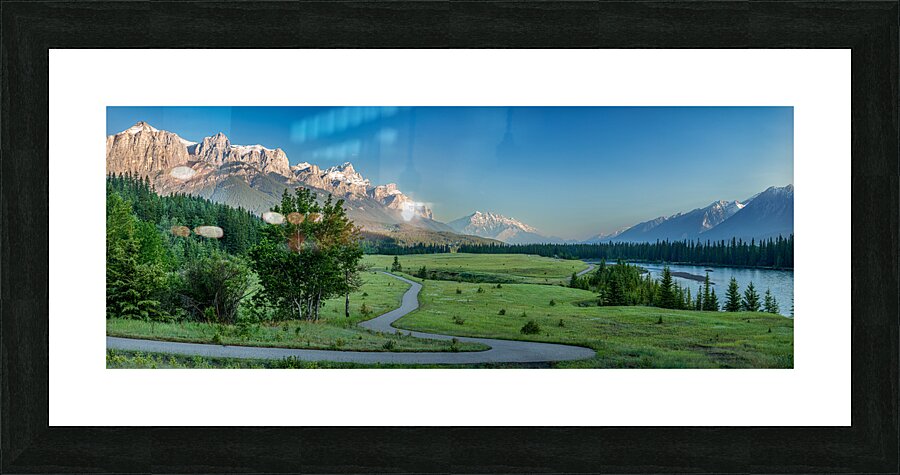 River MeadowTrail Picture Frame print