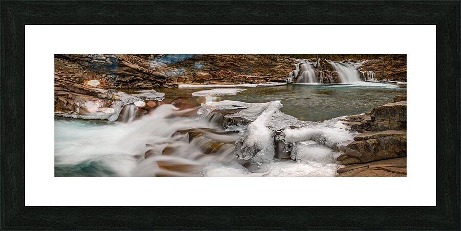 Sheep River Falls 3 Picture Frame print